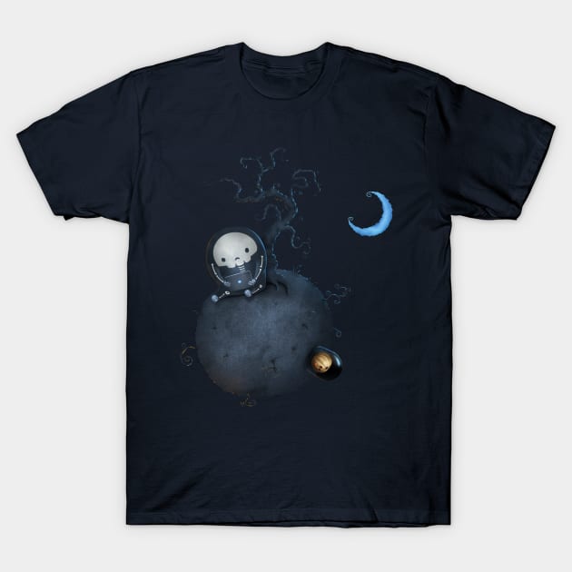 Halloween on  a Little Planet T-Shirt by vladstudio